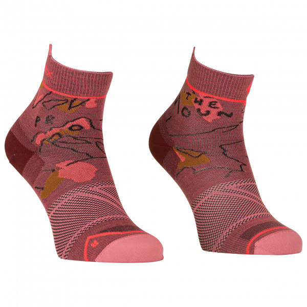 Ortovox - Women's Alpine Light Quarter Socks - Merinosocken Gr 42-44 rot von Ortovox