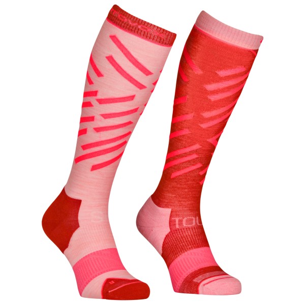 Ortovox - Women's Ski Tour Long Socks - Skisocken Gr 39-41 rot/rosa von Ortovox