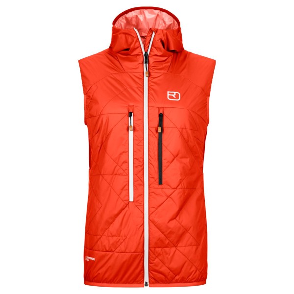 Ortovox - Women's Swisswool Piz Boè Vest - Wollweste Gr L rot von Ortovox