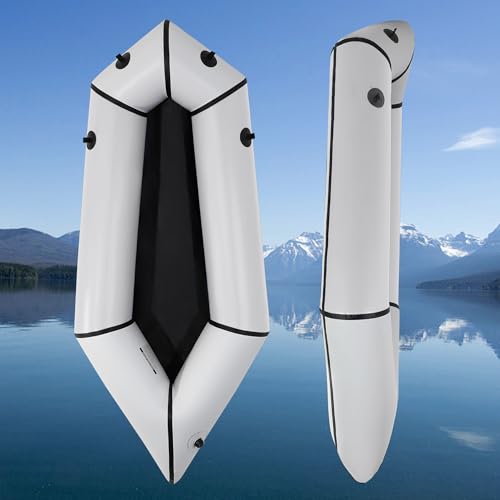 Schlauchboot 1 Personen TPU Kajak 210 cm Boot aufblasbares Packraft für Erwachsene leichtes Rucksackfloß für Flachwasser-Rafting/Fahrrad-Driften/Angeln/Abenteuer, kompaktes Kanu-Packfloß grau Schlauchboot 1 Personen TPU Kajak 210 cm Boot aufblasbares Packraft für Erwachsene leichtes Rucksackfloß für Flachwasser-Rafting/Fahrrad-Driften/Angeln/Abenteuer, kompaktes Kanu-Packfloß grau von Oryxearth