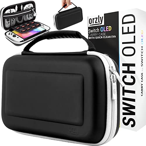 Orzly Tasche Kompatibel mit Nintendo Switch OLED und Switch Konsole mit Zubehör und Spiele-Ablagefach Tragetasche – leicht zu reinigende Hülle in Geschenkbox Orzly Tasche Kompatibel mit Nintendo Switch OLED und Switch Konsole mit Zubehör und Spiele-Ablagefach Tragetasche – leicht zu reinigende Hülle in Geschenkbox von Orzly