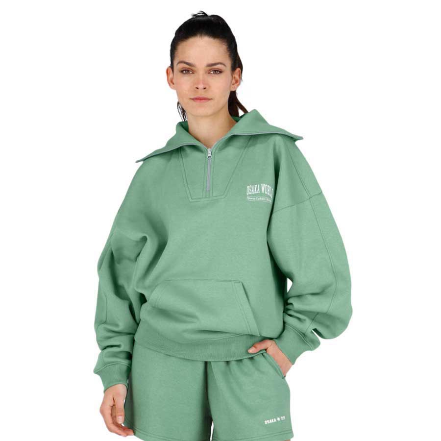 Osaka Half Zip Sweatshirt Grün 2XS Frau Osaka Half Zip Sweatshirt Grün 2XS Frau von Osaka