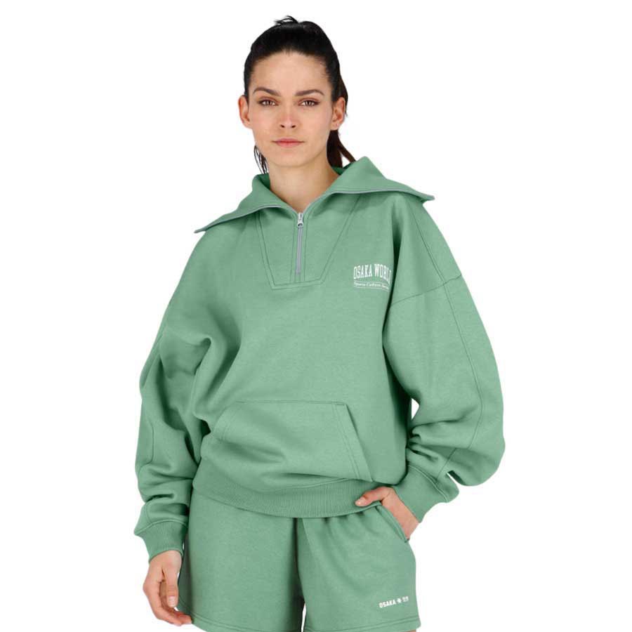 Osaka Half Zip Sweatshirt Grün 2XS Frau von Osaka