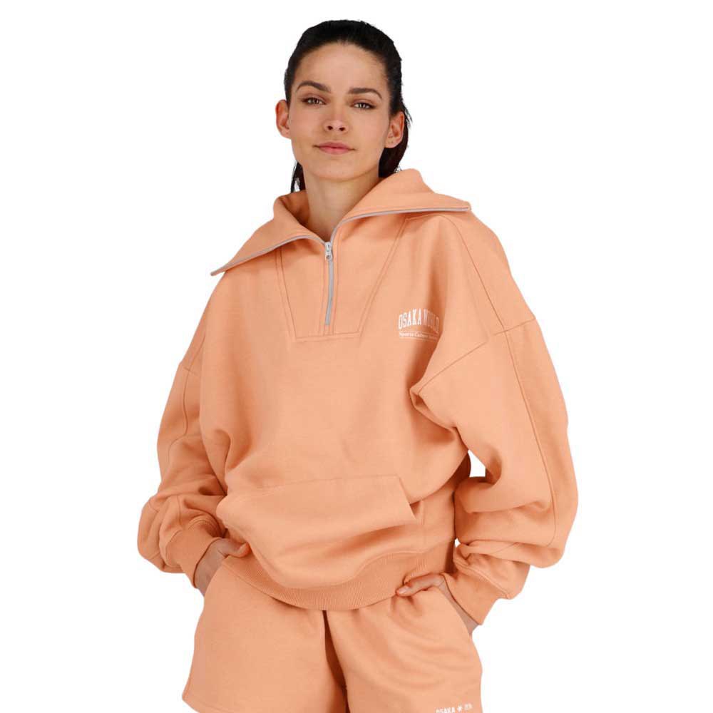 Osaka Half Zip Sweatshirt Orange 2XS Frau von Osaka