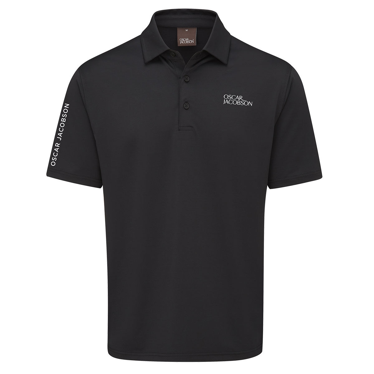 Oscar Jacobson Men's Bullock Tour Golf Polo Shirt, Mens, Black, Medium | American Golf von Oscar Jacobson