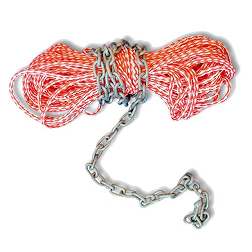 OSCULATI Ankerleine 30m 8mm orange mit 2m verzinkter Kette und Schäkel für Wasserfahrzeuge OSCULATI Ankerleine 30m 8mm orange mit 2m verzinkter Kette und Schäkel für Wasserfahrzeuge von OSCULATI