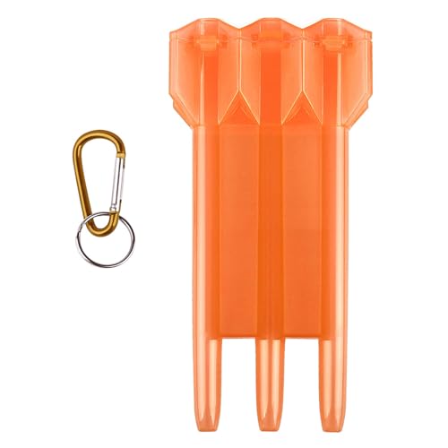 Osdhezcn Dartbox Outdoor Zubehör Koffer Zubehör Container Darts Pin Case Darts Aufbewahrung Tragbare Dartbox für Outdoor Darts Box Darts Container, Farbe: Orange von Osdhezcn
