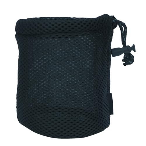Tragbare Aufbewahrungstasche für Kochgeschirr, schwarze Nylontasche, Reisetasche, Beutel mit Kordelzug von Osdhezcn