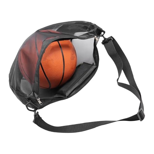 Oseczmut Mesh-Einzelballtasche, Mesh-Sling-Sporttasche,Atmungsaktive Mesh-Ballaufbewahrungstasche - Sling Net Tragetasche, Sportspielball-Aufbewahrungstasche, Mesh-Schwimmsporttasche mit großem von Oseczmut