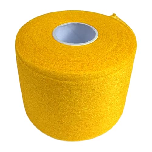 Oshhni Badminton Grip Kissen Wrap Kissen Film 60mm * 20M Tennis Schläger Grip Band Trägerfolie Schläger Griff Wrap, Gelb Oshhni Badminton Grip Kissen Wrap Kissen Film 60mm * 20M Tennis Schläger Grip Band Trägerfolie Schläger Griff Wrap, Gelb von Oshhni