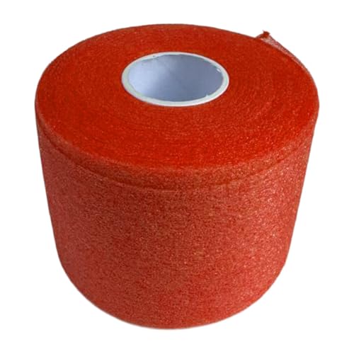 Oshhni Badminton Grip Kissen Wrap Kissen Film 60mm * 20M Tennis Schläger Grip Band Trägerfolie Schläger Griff Wrap, Orange Oshhni Badminton Grip Kissen Wrap Kissen Film 60mm * 20M Tennis Schläger Grip Band Trägerfolie Schläger Griff Wrap, Orange von Oshhni