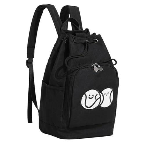 Oshhni Badmintontasche, Tennistasche, Tennisschlägertasche, Mehrzweck-Rucksack für Fitness, Fitnessstudio, Damen und Herren, Schwarz von Oshhni