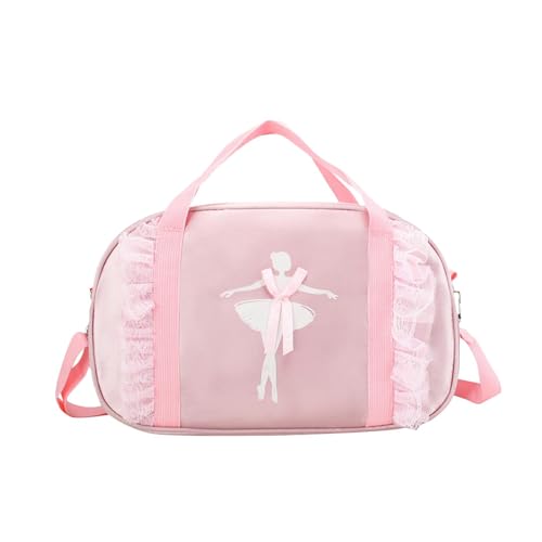 Oshhni Ballett-Tanz-Tasche, tragbar, für Mädchen, zum Gymnastiktanzen, Geschenk zum Kindertag, ROSA von Oshhni