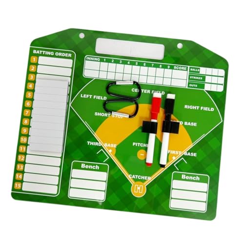Oshhni Baseball Lineup Board Baseball Wiederbeschreibbare Spiel Lehrassistent Trainingsausrüstung Baseball Zwischenablage von Oshhni