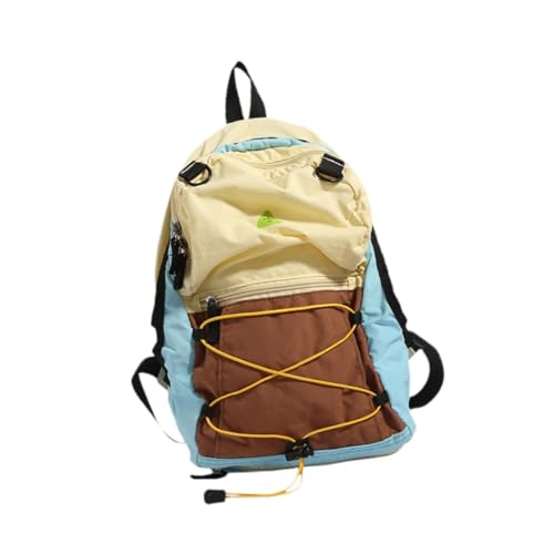 Oshhni Basketball-Rucksack, Sporttasche, bequem, atmungsaktiv, Tasche für Sport-Trainingsgeräte, Aufbewahrungstasche für Tennis, Mädchen und Erwachsene, Gelb Und Blau von Oshhni