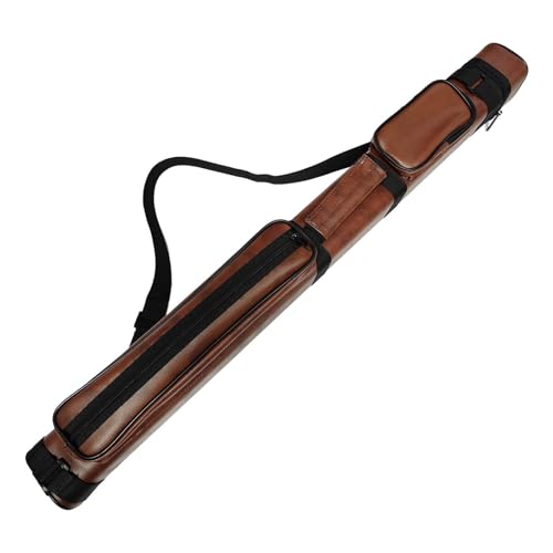 Oshhni Billard -Pool -Cue -Tragetasche, Billardbecken -Cue -Tasche, 4 Löcherhalter, Braun Oshhni Billard -Pool -Cue -Tragetasche, Billardbecken -Cue -Tasche, 4 Löcherhalter, Braun von Oshhni