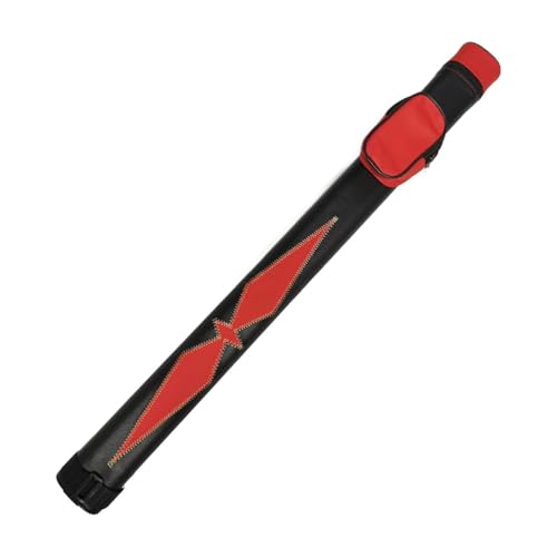 Oshhni Billard-Queue-Etui, Pool-Queue-Schutz, 1/2 Snooker-Queue-Etui, Organizer, 1/2 Queue-Tasche, tragbare Aufbewahrungstasche, Rot Schwarz Oshhni Billard-Queue-Etui, Pool-Queue-Schutz, 1/2 Snooker-Queue-Etui, Organizer, 1/2 Queue-Tasche, tragbare Aufbewahrungstasche, Rot Schwarz von Oshhni
