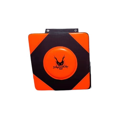 Oshhni Boxwand-Zielboxsack für Kinder und Erwachsene, quadratisches Boxpolster, Wandfokus-Ziel für Fitness, Heim-Fitnessstudio, Sanda, Männer und Frauen, Orange von Oshhni