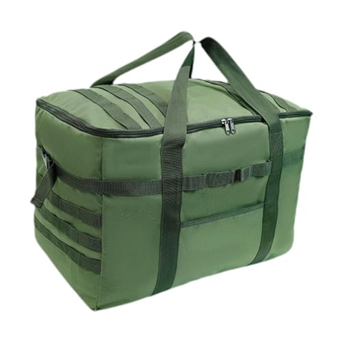 Oshhni Camping-Einkaufstasche, Camping-Tragetasche, Bratpfanne, Tragetasche, Camping-Kochgeschirr-Tasche für den Außenbereich, 53L Grün von Oshhni