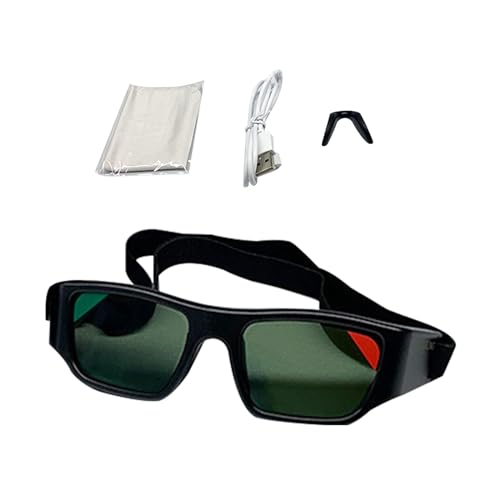 Oshhni Dribbling-Brille, Trainings-Blitzbrille, Trainingszubehör, Brillen, Spezifikationen für Boxen, Baseball, Softball, Kinder, Erwachsene von Oshhni