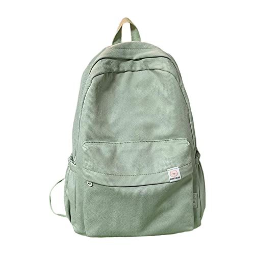 Oshhni Einfacher, einfarbiger Rucksack, große Kapazität, Leichter, klassischer, lässiger Rucksack zum Einkaufen, Wandern, Outdoor-Aktivitäten, weiblich, GRÜN Oshhni Einfacher, einfarbiger Rucksack, große Kapazität, Leichter, klassischer, lässiger Rucksack zum Einkaufen, Wandern, Outdoor-Aktivitäten, weiblich, GRÜN von Oshhni