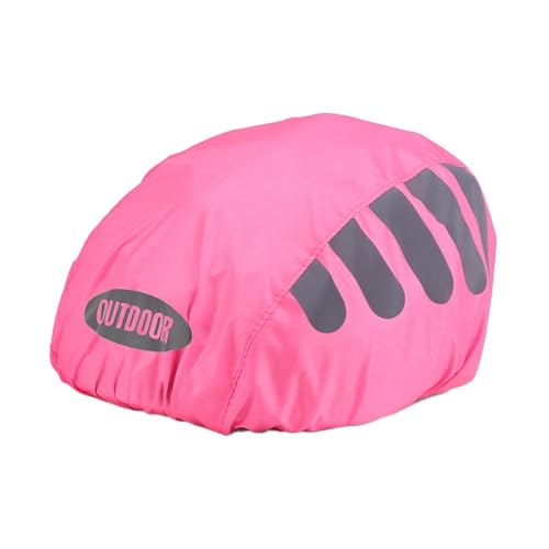 Oshhni Fahrradhelm-Überzug, Fahrradhelm-Regenschutz, leichte Schneeschutz-Schutzhülle für Wandern, Radfahren, Motorradfahren, Reisen, Rosa von Oshhni