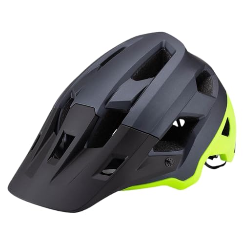 Oshhni Fahrradhelm für Erwachsene, Mountainbike-Helm, leicht, atmungsaktiv, Aufprallschutz, Schutzhelm für Radfahrer, Fahrradausrüstung, Titangrün von Oshhni
