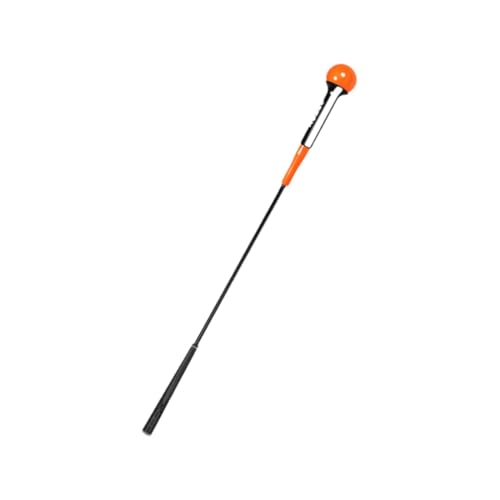 Oshhni Golf Trainingsgerät Tragbarer Rutschfester Griff Aufwärmen Schläger Übungsstange für Tempo Stärke Flexibilität Golfer Erwachsene, Orange von Oshhni
