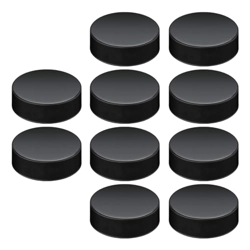 Oshhni Hockey-Pucks Hockey-Bälle 10er-Pack Hockey-Zubehör Eishockey-Pucks für den Boden im Freien von Oshhni
