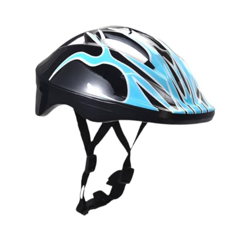 Oshhni Kinder-Fahrradhelm, Skating-Helm, vielseitig einsetzbar, Verstellbarer Skateboard-Helm, Skihelm für Pendler, Outdoor-Sportarten, Hellblau von Oshhni