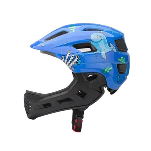 Oshhni Kinder Fahrradhelm Integralhelm Fahrradhelm mit Abnehmbarem Innenfutter Abnehmbar für Jungen Mädchen Fahrradhelm zum Reiten, Blau von Oshhni