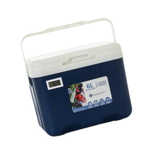 Oshhni Kühlbox, kleine, persönliche tragbare 6L isolierte tragbare Kühlbox für Grillpartys, Outdoor-Stallangeln, Blau von Oshhni