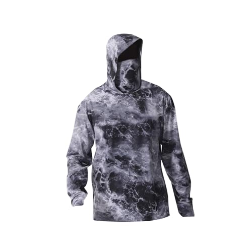 Oshhni Männer Schutz Kapuzenpullover Leichtes Shirt Atmungsaktive Langarmbekleidung für Outdoor Aktivitäten, XL von Oshhni