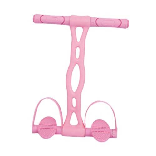 Oshhni Pedal Puller Widerstandsband Sit Up Stretchband Multifunktions-Trainingsgerät Spannseiltrainer für Bein Bauch Arm, Rosa von Oshhni