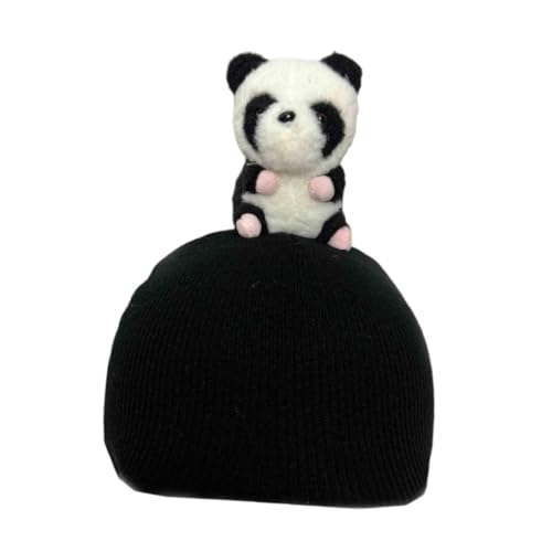 Oshhni Skihelmüberzug mit Tiermotiv, Schneemotiv, Helmdekor, bequemes, entzückendes Geschenk, vielseitiges Snowboard-Zubehör, Skihelmüberzug, Panda von Oshhni