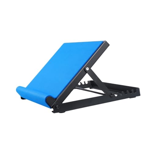 Oshhni Slant Board für Wadendehnung Zauberer Plattenkalb Extension Anti Slip Incine Board 6 einstellbare Winkel für Fitness Home, Blau von Oshhni