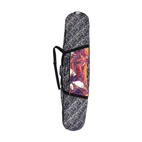 Oshhni Snowboardtasche, Reisetransport, Verstellbarer Gurt, tragbare Snowboard-Tragetasche, Skate-Tasche zum Eislaufen, einzelnes Snowboard, Grau von Oshhni