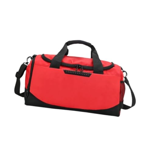 Oshhni Sporttasche Basketballtasche Tragbare Umhängetasche aus Oxford-Stoff Fitness Leichte praktische Volleyballtasche Fußball-Trainingstasche, ROT von Oshhni