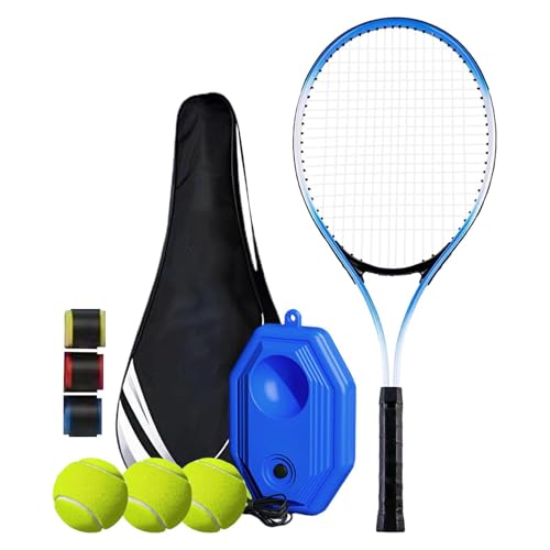 Oshhni Tennis Train Ball Solo-Training Tragbares Selbstübungs-Tennis-Rebounder-Set für Spiele für Kinder und Erwachsene im Garten, D von Oshhni