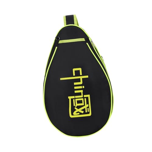 Oshhni Tennistasche, Pickleball-Tasche, Badminton-Schlägertasche, Träger, leichte Squash-Tasche, Ausrüstung, Tragetasche, Tennis-Umhängetasche, Schwarz Grün von Oshhni