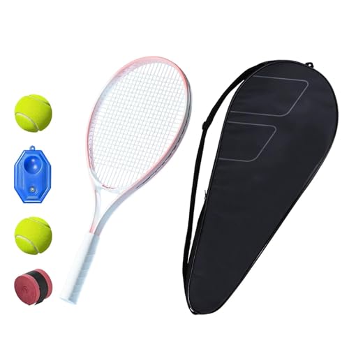 Oshhni Tennistrainer, Ball, Tennis-Trainingsgerät mit Tennisschläger, Tennis-Training für Park, Spielplatz, Indoor, Outdoor, Rosa von Oshhni