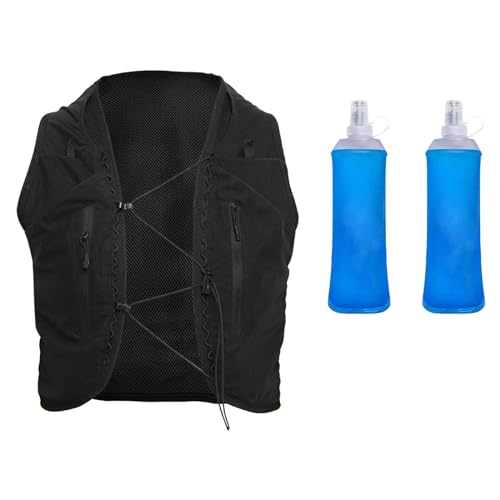 Oshhni Tragbarer Rucksack mit 2 Stück 500 Ml Wasserflaschen für Outdoor Aktivitäten , S von Oshhni
