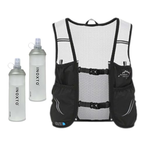 Oshhni Trinkweste, Trinkrucksack, Trinkbeutel, Laufweste zum Wandern, Laufen, Rennen, Schwarz, l Oshhni Trinkweste, Trinkrucksack, Trinkbeutel, Laufweste zum Wandern, Laufen, Rennen, Schwarz, l von Oshhni