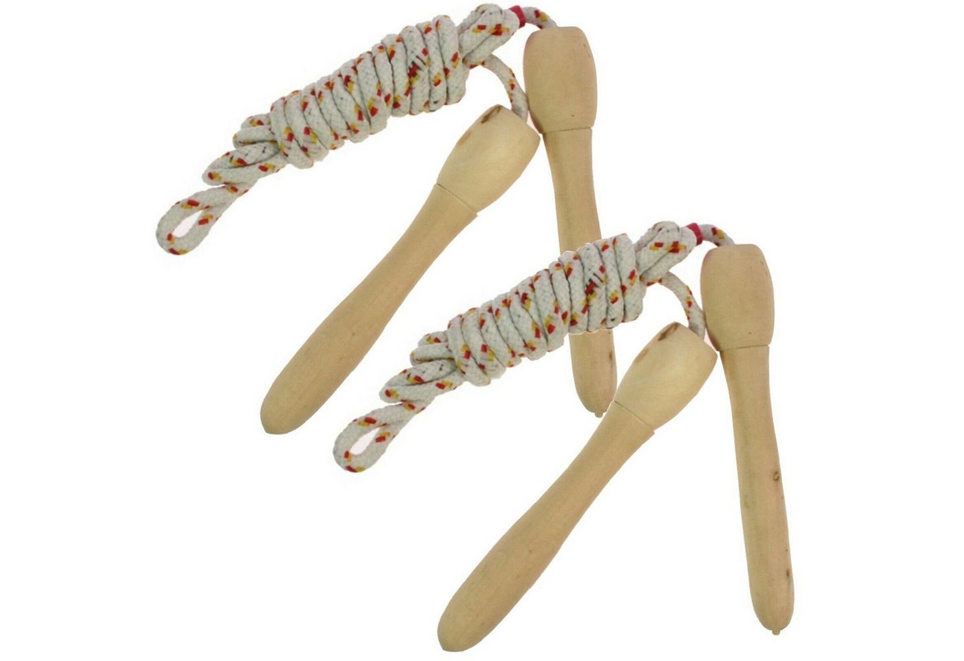 Osma Springseil 2 Stück Springseil Skipping Rope Sprung Seil 2m, Seilspringen, Holzgriffe, Hüpfseil Osma Springseil 2 Stück Springseil Skipping Rope Sprung Seil 2m, Seilspringen, Holzgriffe, Hüpfseil von Osma