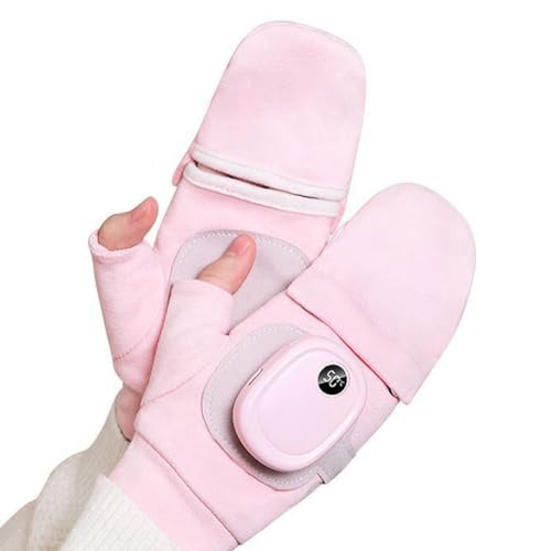 Osmond 1 Paar beheizbare USB-Heizungen für den Winter, für Damen, warm (Rosa) von Osmond