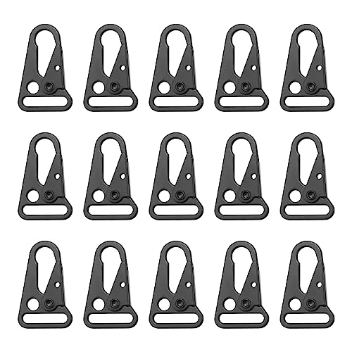 Osmond 15 Stück vergrößerte Mund-Clip-Verschlüsse, Olecranon-Haken für Outdoor, Tasche, Rucksack, Karabiner, Schlüsselanhänger, Karabinerhaken von Osmond