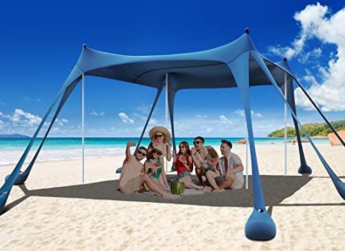 Strandzelt Sonnenschutz, Osoeri 3,0 x 3,0 m Camping Strand Shade UPF50+ mit Sandschaufeln, Erdnägel & Stabilitätsstangen, Outdoor Schatten für Campingausflüge, Angeln, Hinterhofspaß oder Picknicks Strandzelt Sonnenschutz, Osoeri 3,0 x 3,0 m Camping Strand Shade UPF50+ mit Sandschaufeln, Erdnägel & Stabilitätsstangen, Outdoor Schatten für Campingausflüge, Angeln, Hinterhofspaß oder Picknicks von Osoeri