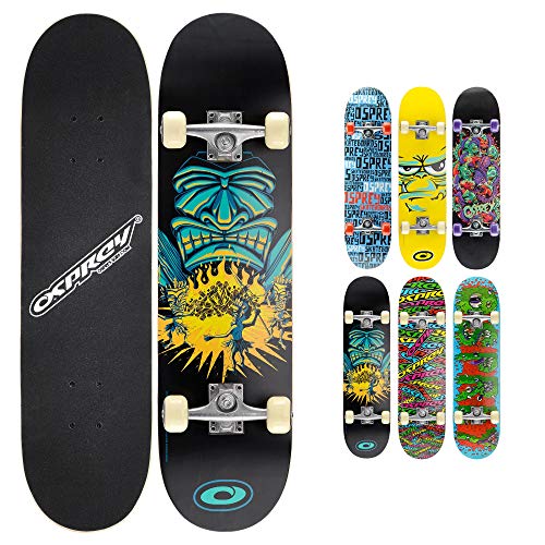 Osprey Absolute Anfänger Double Kick Trick Skateboard, 78,7 x 20,3 cm, Ahorndeck Osprey Absolute Anfänger Double Kick Trick Skateboard, 78,7 x 20,3 cm, Ahorndeck von Osprey