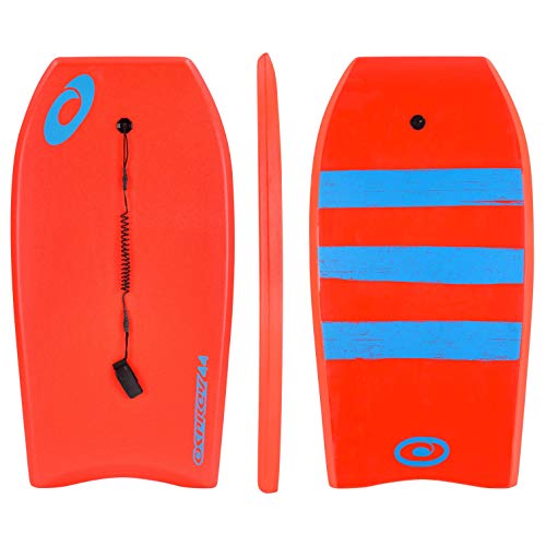 Osprey Bodyboard XPE Stripe, Blockstreifen, mit Leine, XPE-Board, Crescent-Tail, Uni, XPE Stripe, rot von Osprey