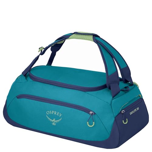 Osprey Daylite Duffel 30 – Praktische, funktionale, kompakte Tasche für den Alltag – Duffel-Reisetasche - Blue Spikemoss/Alkaline O/S von Osprey